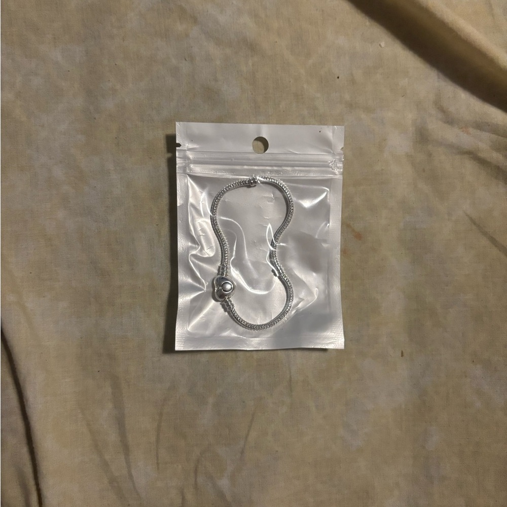 Sterling-Look Silver Snake Chain Bracelet
